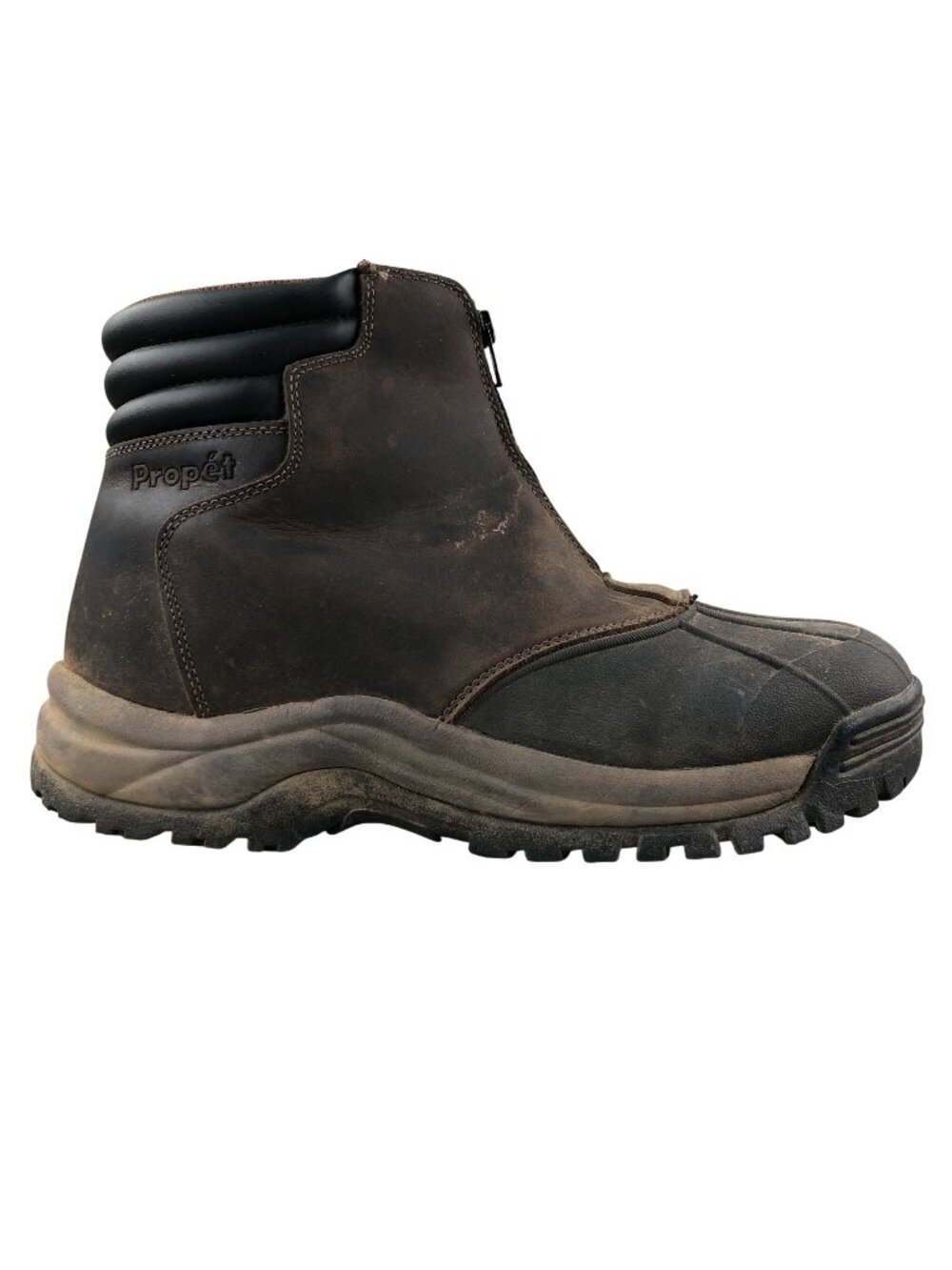 Propet Mens Size 11M (D) Blizzard Mid Zip Brown Leather 3M Insulated Boots M3792